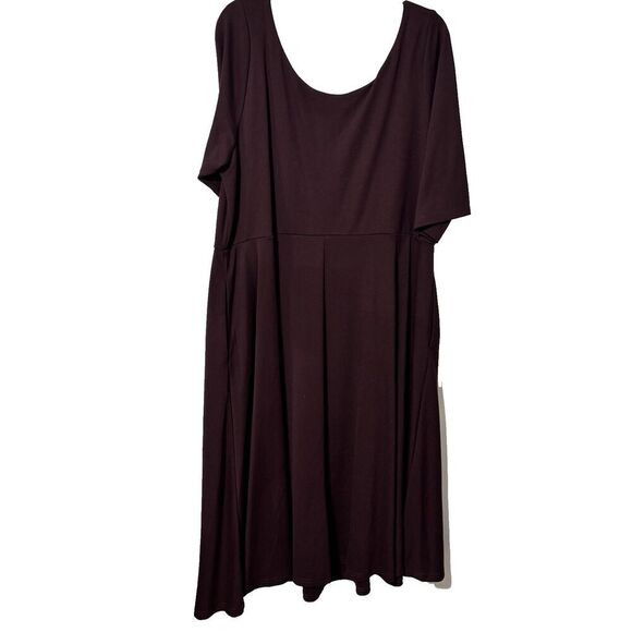 NWT City Chic Maroon Plus Size Dress Women Pockets‎ Size Large Size 20 - Picture 3 of 8